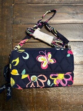 NWOT Vera Bradley Ribbons Double Zip Quilted Wallet/Wristlet